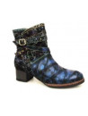 Bottines Laura Vita noires et bleues