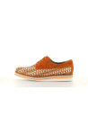 richelieu marron en cuir