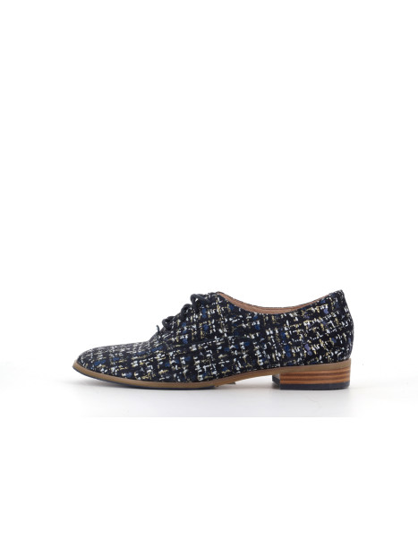derby bleu en cuir