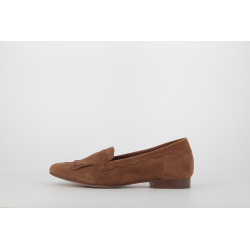 mocassin marron en cuir