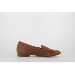 mocassin marron en cuir