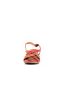 compensé rouge en cuir