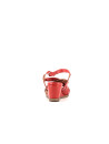 compensé rouge en cuir