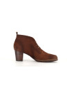 derby a talon marron en cuir