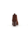 derby a talon marron en cuir