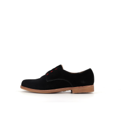 derby noir en cuir