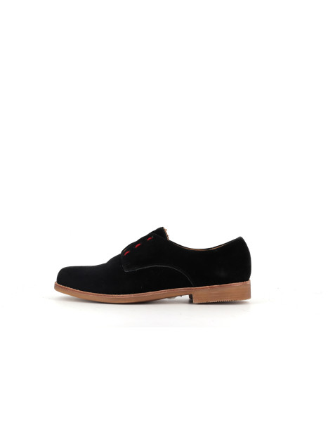 derby noir en cuir