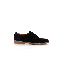 derby noir en cuir