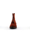 bottine marron en cuir