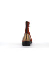 bottine marron en cuir