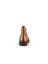 bottine marron en cuir