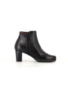 bottine noir en cuir