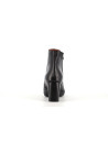 bottine noir en cuir