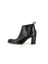 bottine noir en cuir