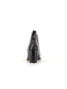 bottine noir en cuir