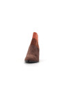 bottine marron en cuir