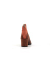 bottine marron en cuir