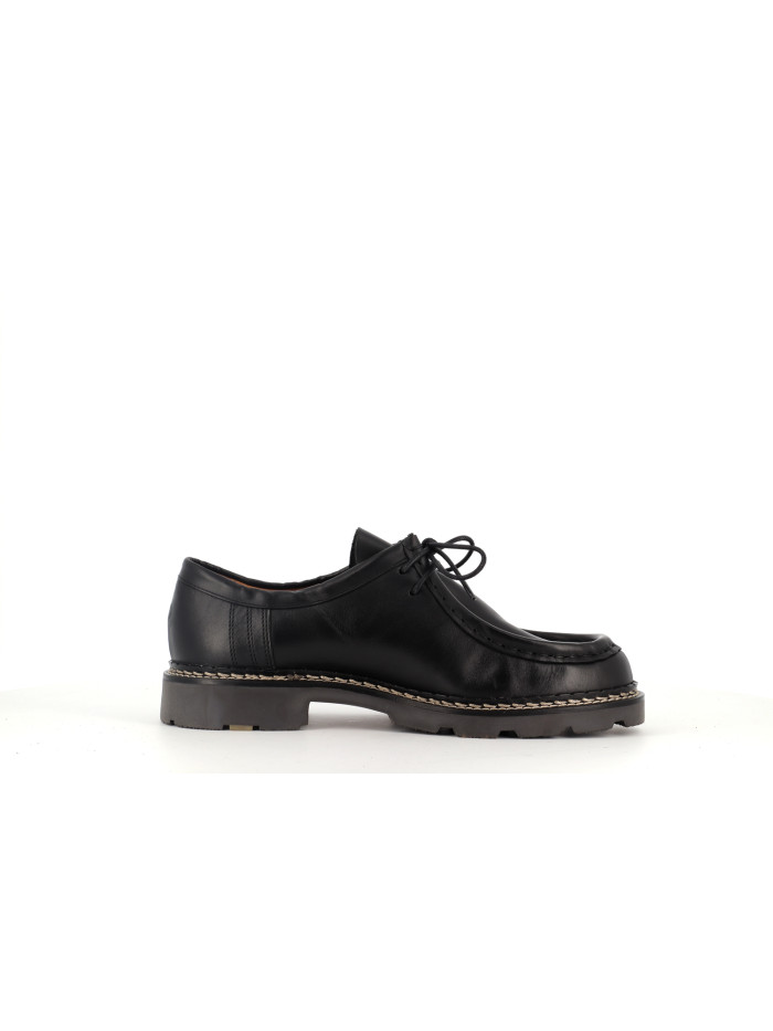 Derbys JONAK Noirs Tout Cuir - Pointure 36, Petit Talon, Fabrication Portugal