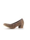 Derby Perlato beige en cuir