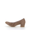 Derby Perlato beige en cuir
