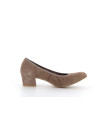 Derby Perlato beige en cuir