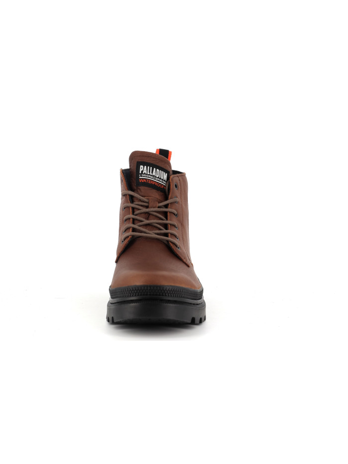 Chaussures PALLADIUM Marron Cuir - Taille 38, Style Plat, Occasion En Très Bon état (TBE)